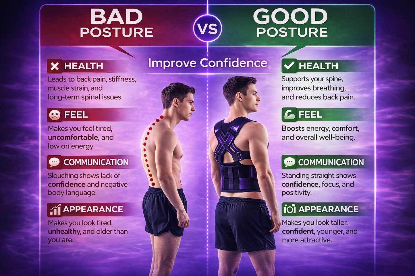 Wallydeals-premium Posture Corrector Belt Unisex