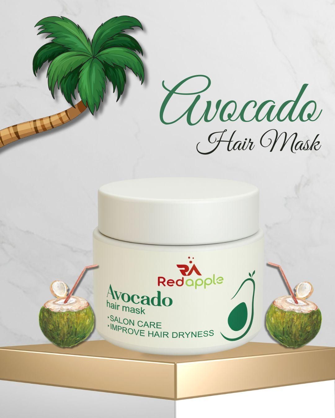 Wallydeals-premium Avocado natural unisex Hair Mask (Pack of 2)