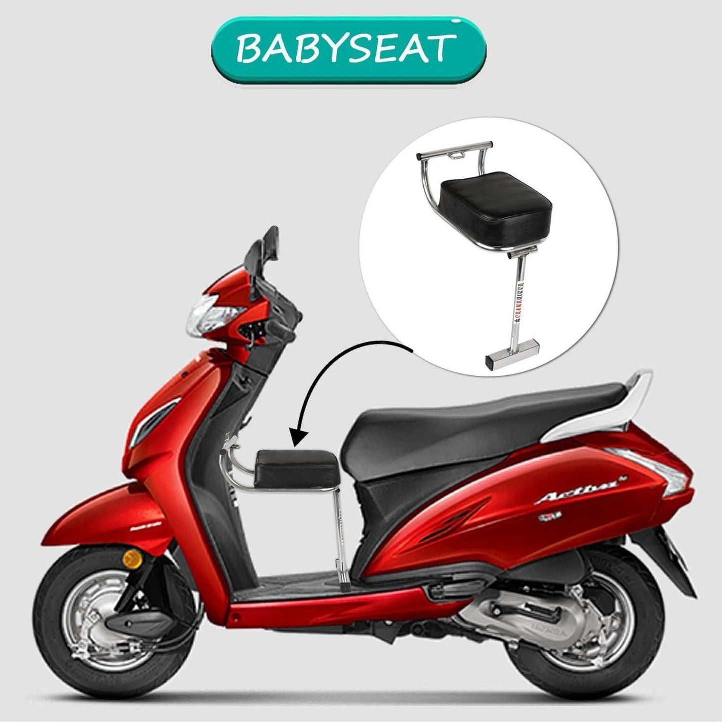 wallydeals-premium Portable Baby Seat for Scooters