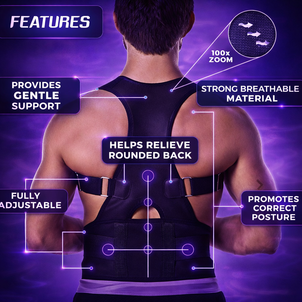 Wallydeals-premium Posture Corrector Belt Unisex