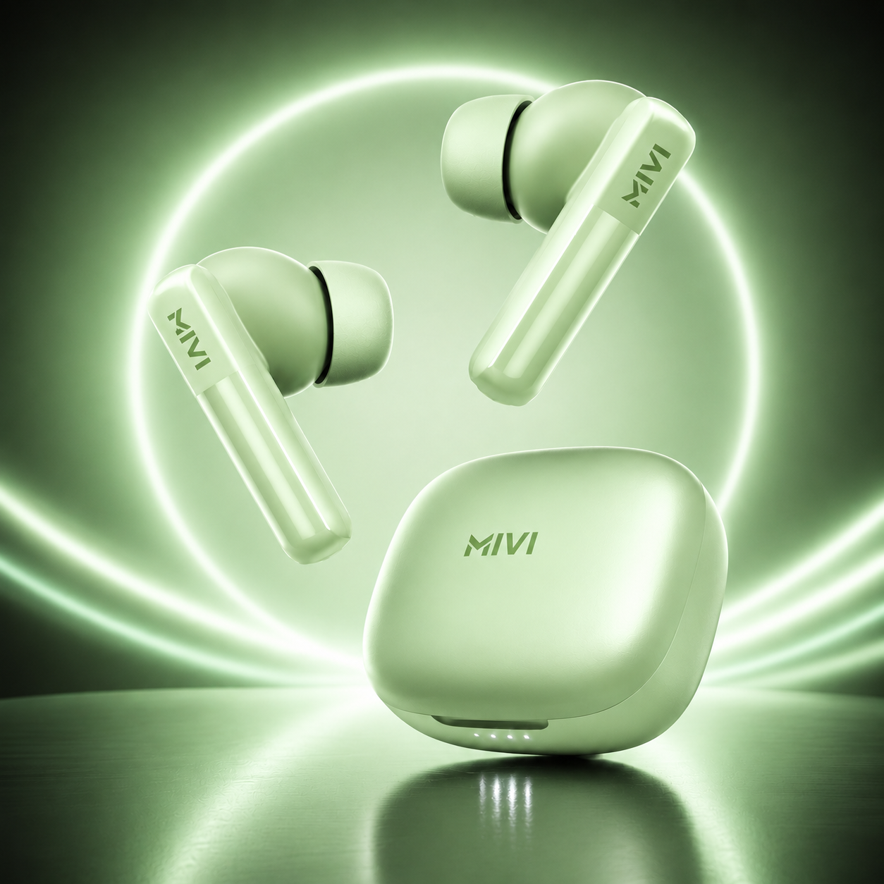 Mivi premium AI call enhanced noice cancellation Airpods