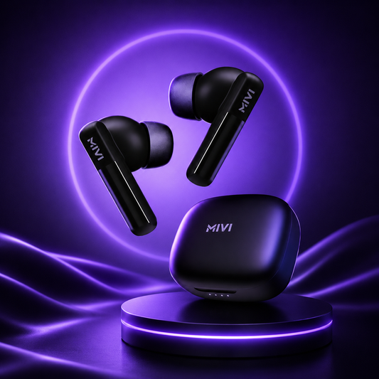Mivi premium AI call enhanced noice cancellation Airpods